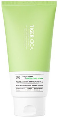 It's Skin Tiger Cica Green Chill Down Foam Cleanser