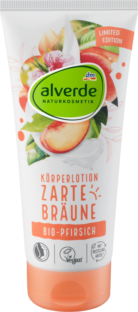 alverde Körperlotion Zarte Bräune Bio-Pfirsich