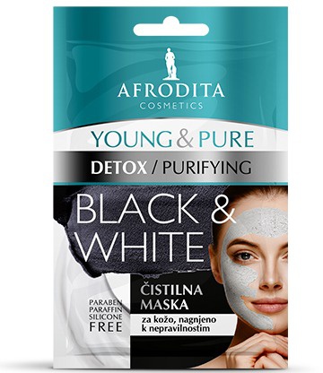 Afrodita Young & Pure Detox/Purifying Black & White Mask