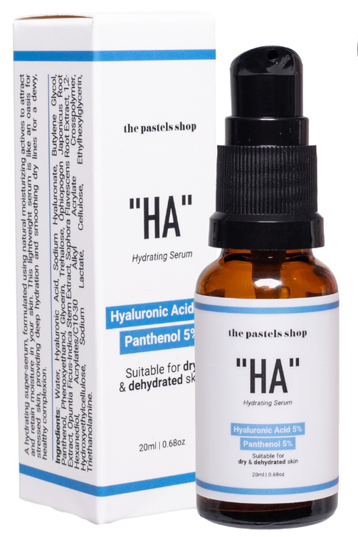 The Pastels Shop ￼"ha" Hydrating Serum Hyaluronic Acid 5% + Panthenol 5%