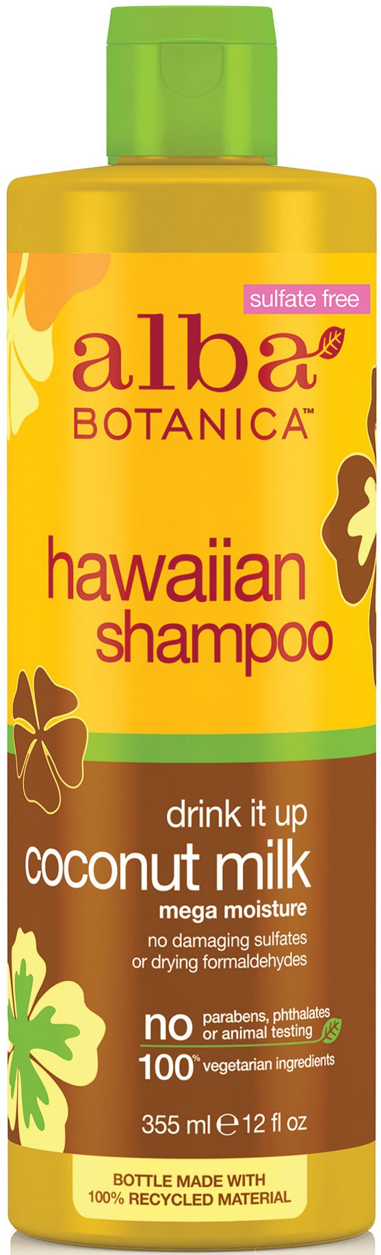 Alba Botanica Hawaiian Shampoo Drink It Up Coconut Milk