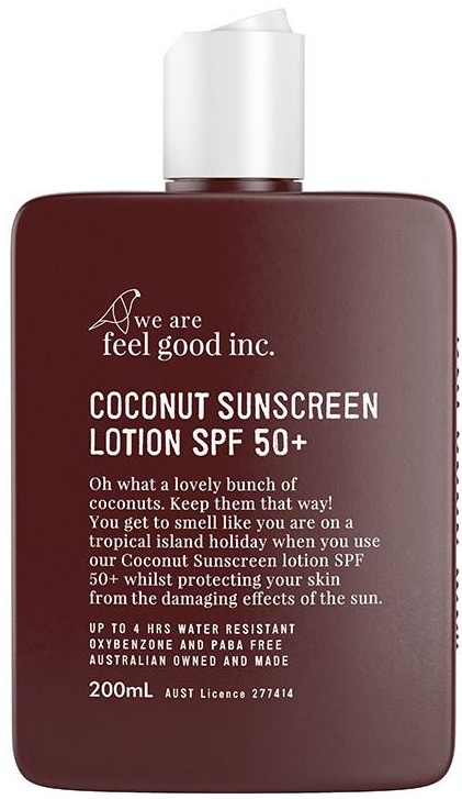 We are Feel good Inc Coconut Sunscreen Lotion SPF 50+