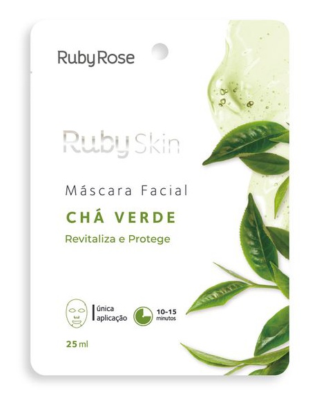 Ruby Rose Ruby Skin Máscara Facial Chá Verde