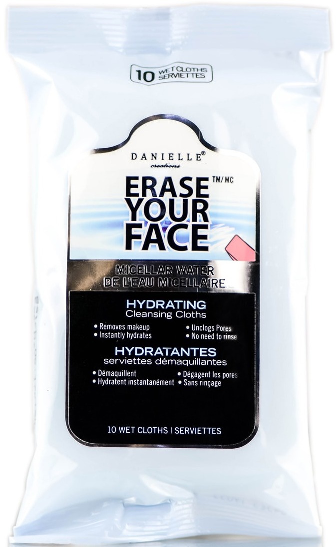 Danielle Creations Erase Your Face Micellar Water Cleansing Cloths