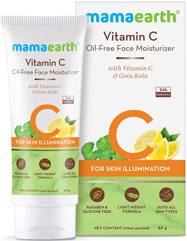 Mamaearth Vitamin C Oil-free Moisturizer For Face With Vitamin C & Gotu Kola For Skin Illumination