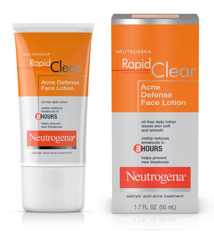 Neutrogena Rapid Clear Acne Defense Oil-Free Face Lotion and Moisturizer