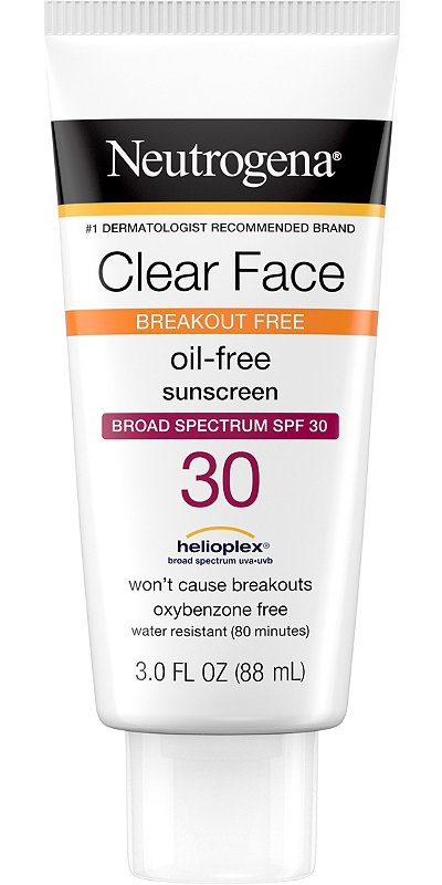 neutrogena sunscreen clear face 30