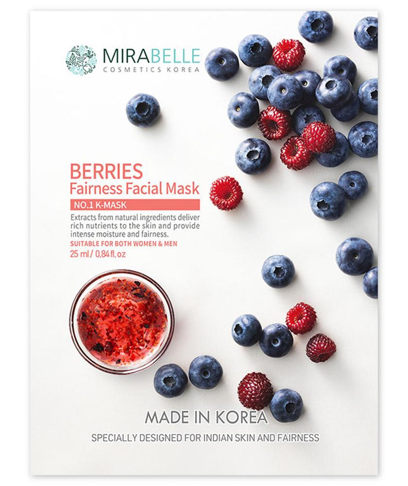 Mirabelle Berries Fairness Facial Sheet Mask