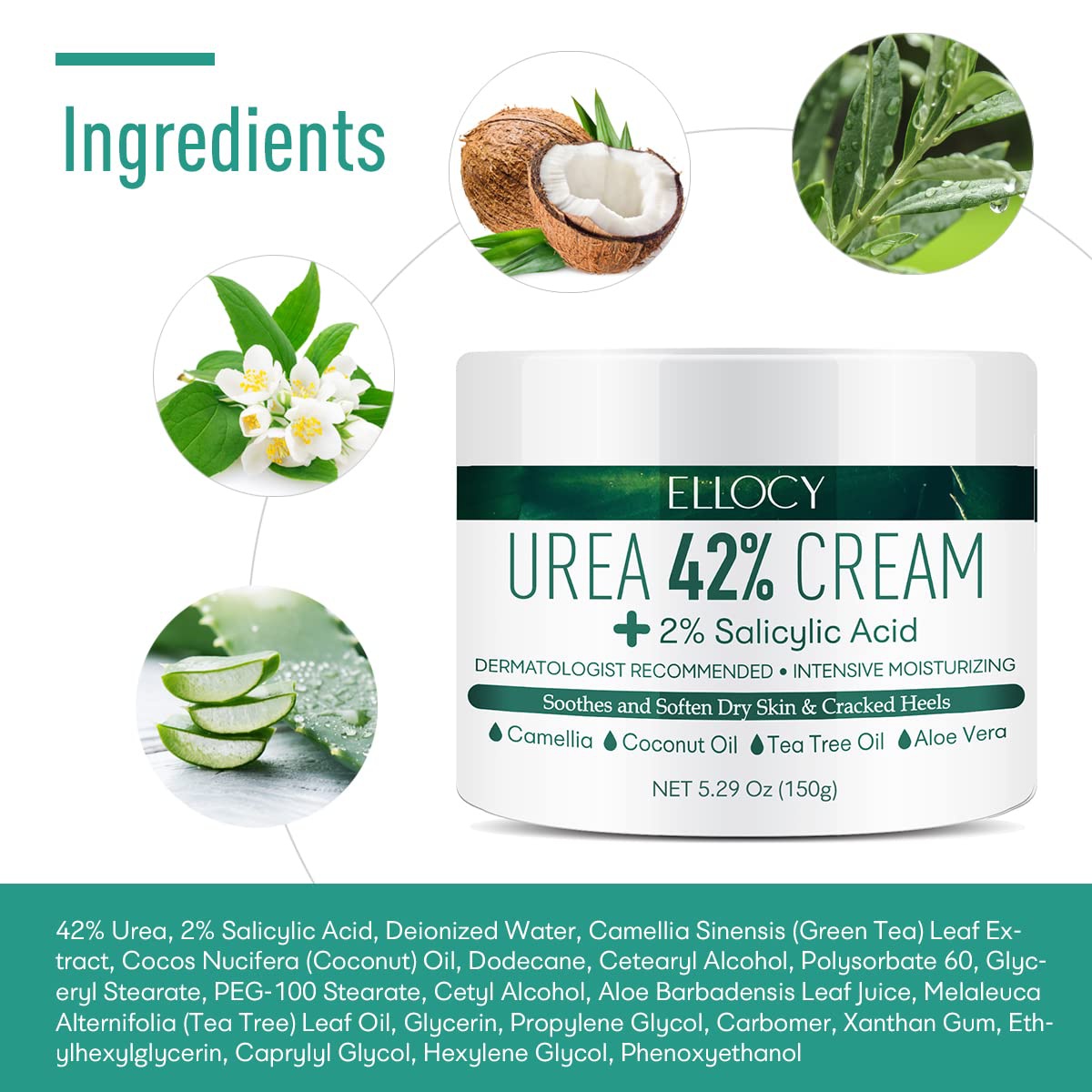 Ellocy Urea 42% Cream + 2% Salicylic Acid