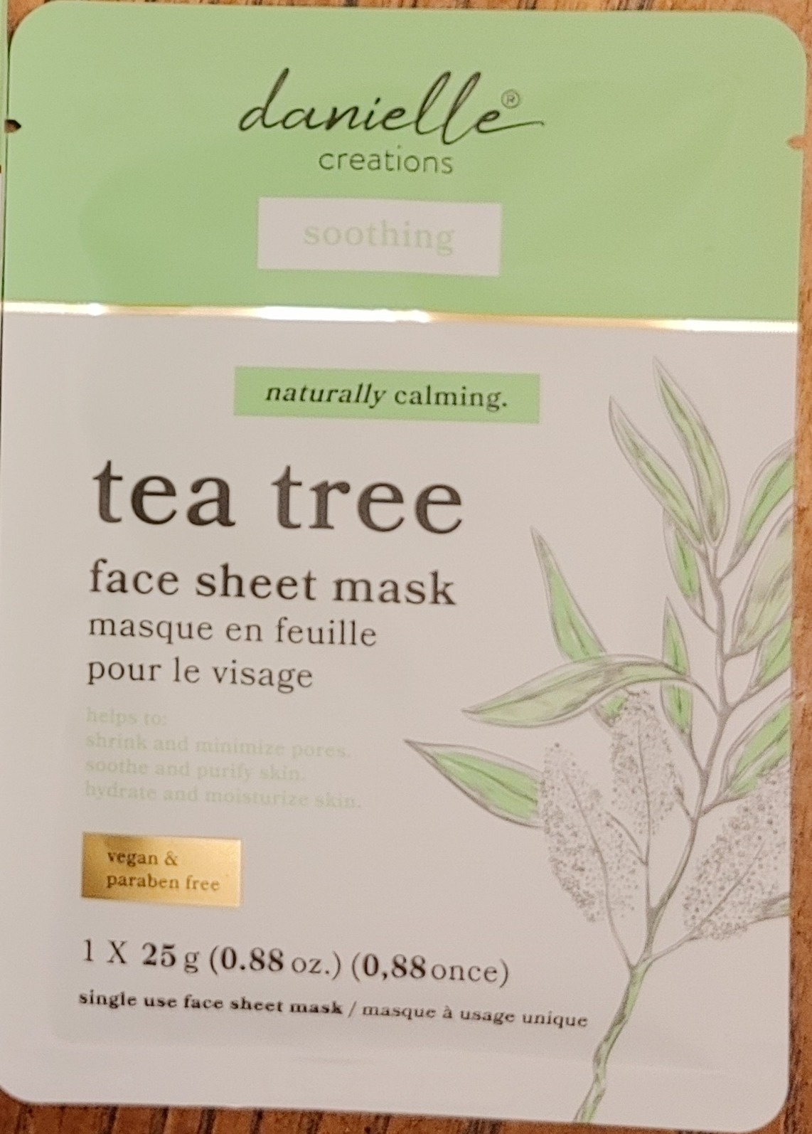 Danielle Creations Soothing Tea Tree Face Sheet Masks