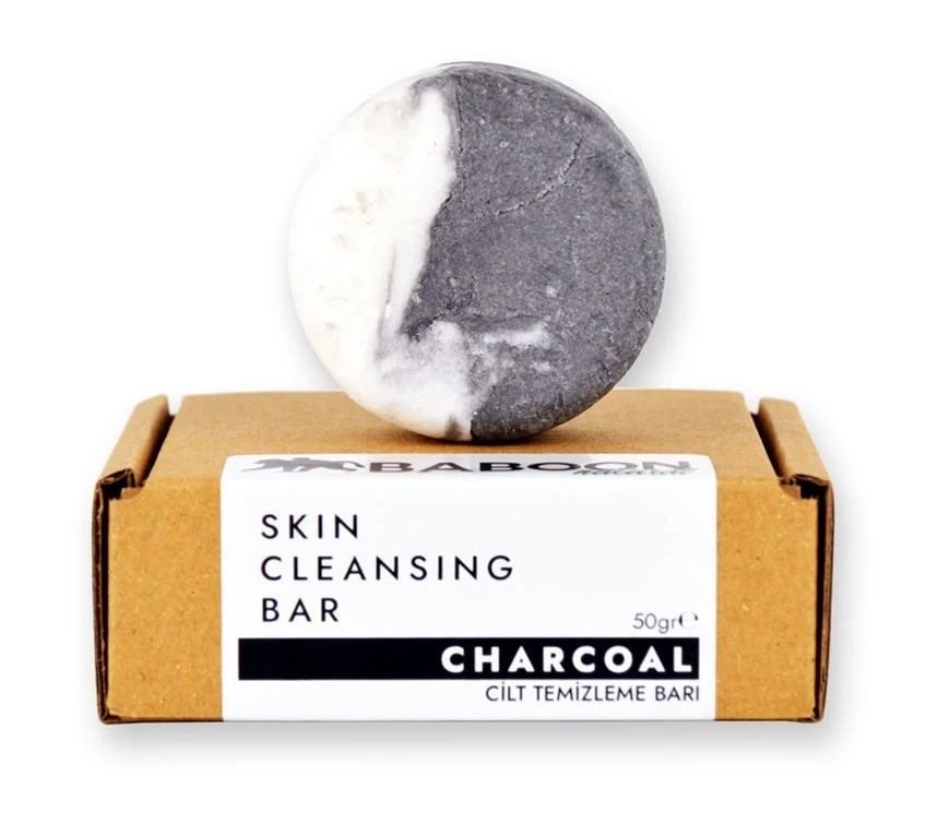 Baboon Skin Cleansing Bar - Charcoal