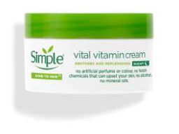 Simple Vital Vitamin Night Cream (New Vegan Formula)