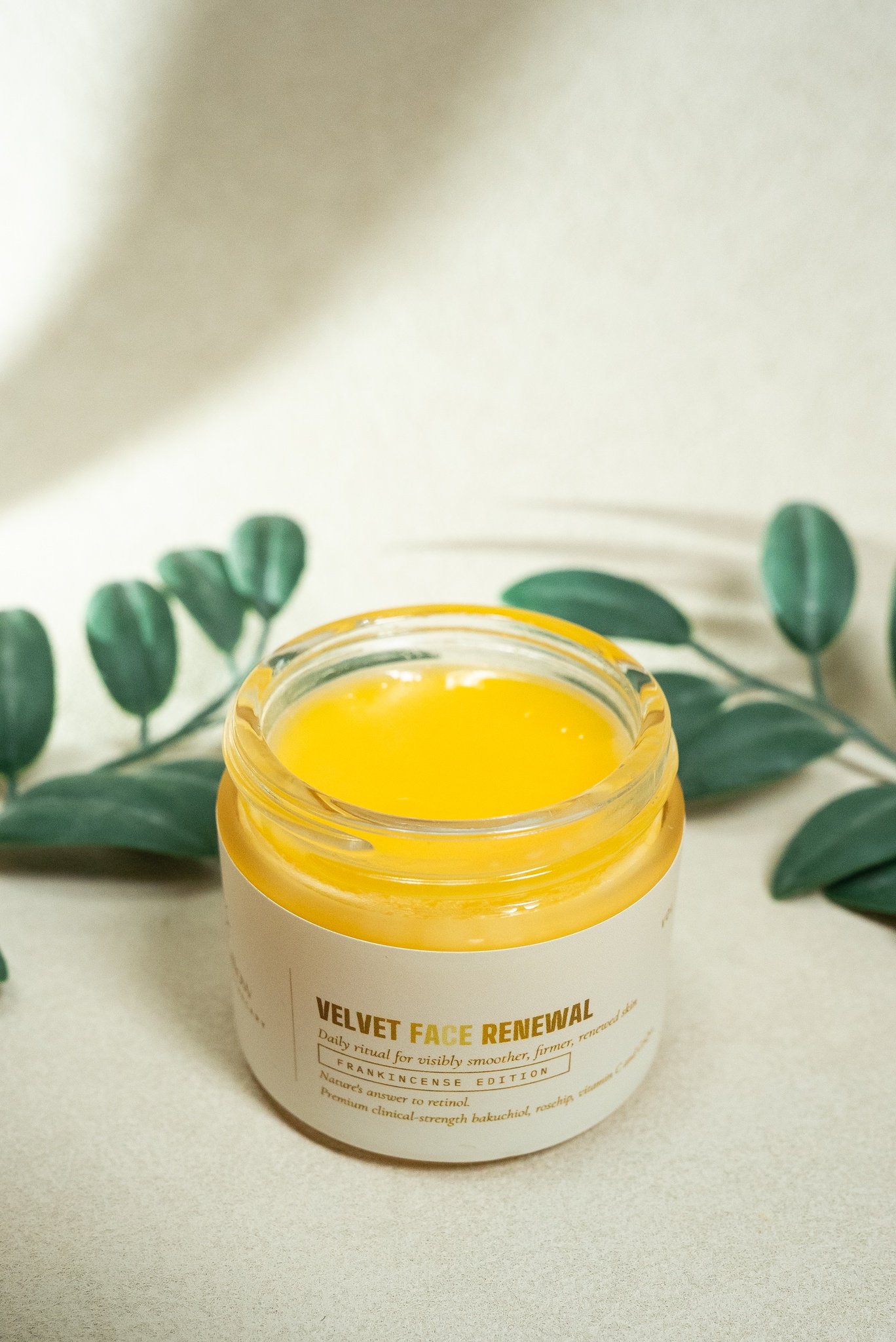 CraftTallow.com Velvet Face Renewal Frankincense Edition 1% Bakuchiol Grass-fed Suet Tallow Face Balm
