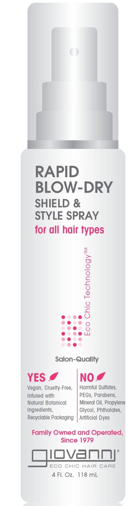 Giovanni Rapid Blow-dry Shield And Style Spray