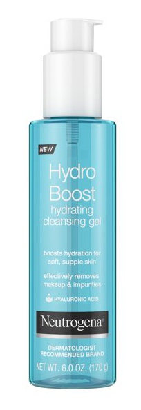 Neutrogena Hydro Boost Lightweight Hydrating Facial Cleansing Gel For Sensitive Skin, Gentle Face Wash & Makeup Remover With Hyaluronic Acid, Hypoallergenic & Non Comedogenic