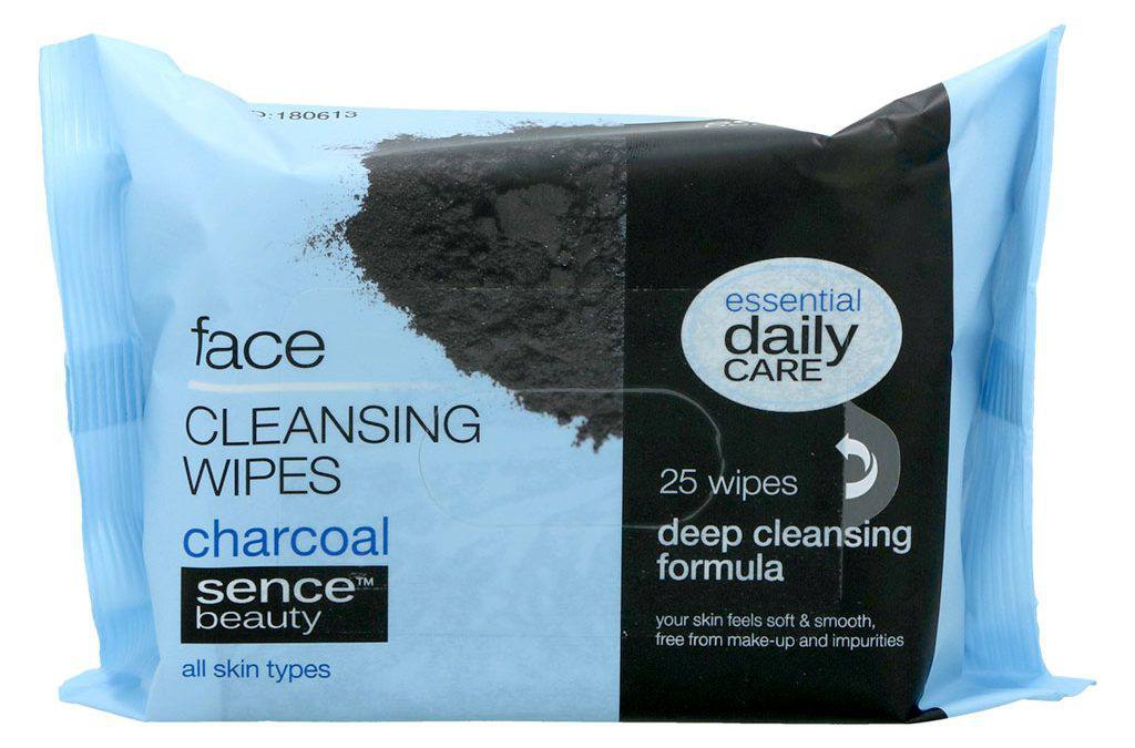 Sence Beauty Charcoal Face Cleansing Wipes