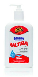 Sun Zapper SPF 50+ Clear Zinc Sunscreen