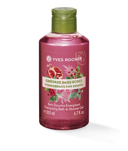 Yves Rocher Energizing Bath And Shower Gel - Pomegranate Pink Berries