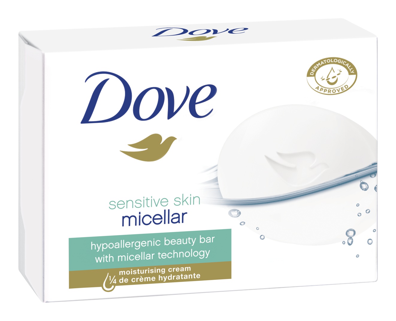 Dove Sensitive Skin Micellar Hypoallergenic Beauty Bar