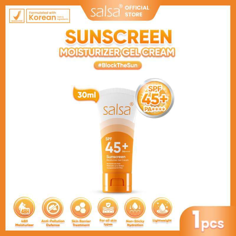 Salsa Sunscreen Moisturizer Gel Cream SPF 45+ Pa++++