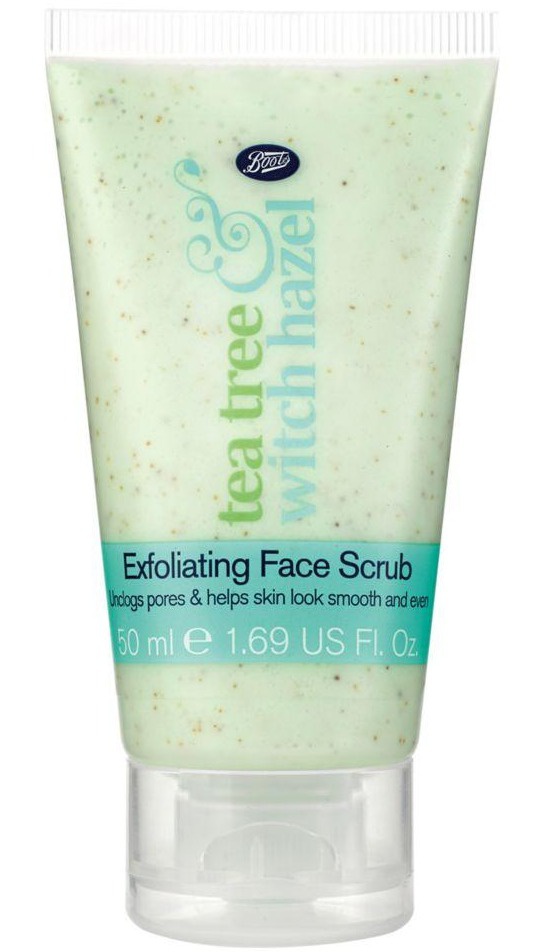 Boots Tea Tree And Witch Hazel Exfoliating Face Scrub