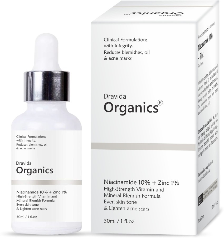 Dravida Organics Niacinamide 10% + Zinc 1%