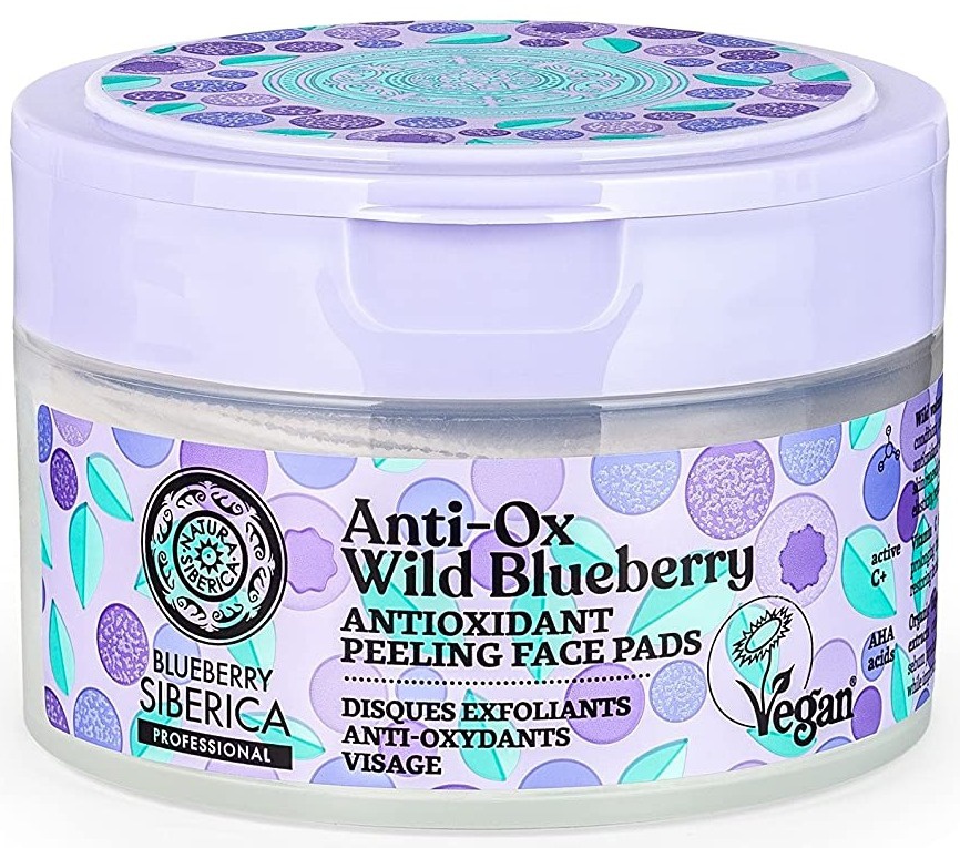 Natura Siberica Blueberry Siberica Anti-Ox Wild Blueberry Antioxidant Peeling Face Pads