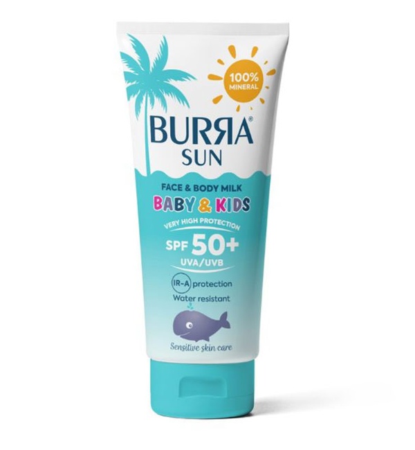 Burra Sun Face And Body Milk Mineral Baby&kids SPF 50