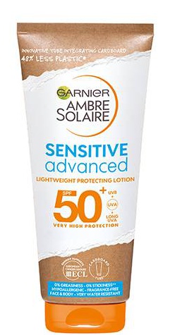 Garnier Ambre Solaire Sensitive Advanced Lightweight Protecting Lotion SPF50+