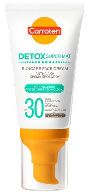 Carroten Detox Super Mat Suncare Face Cream SPF 30