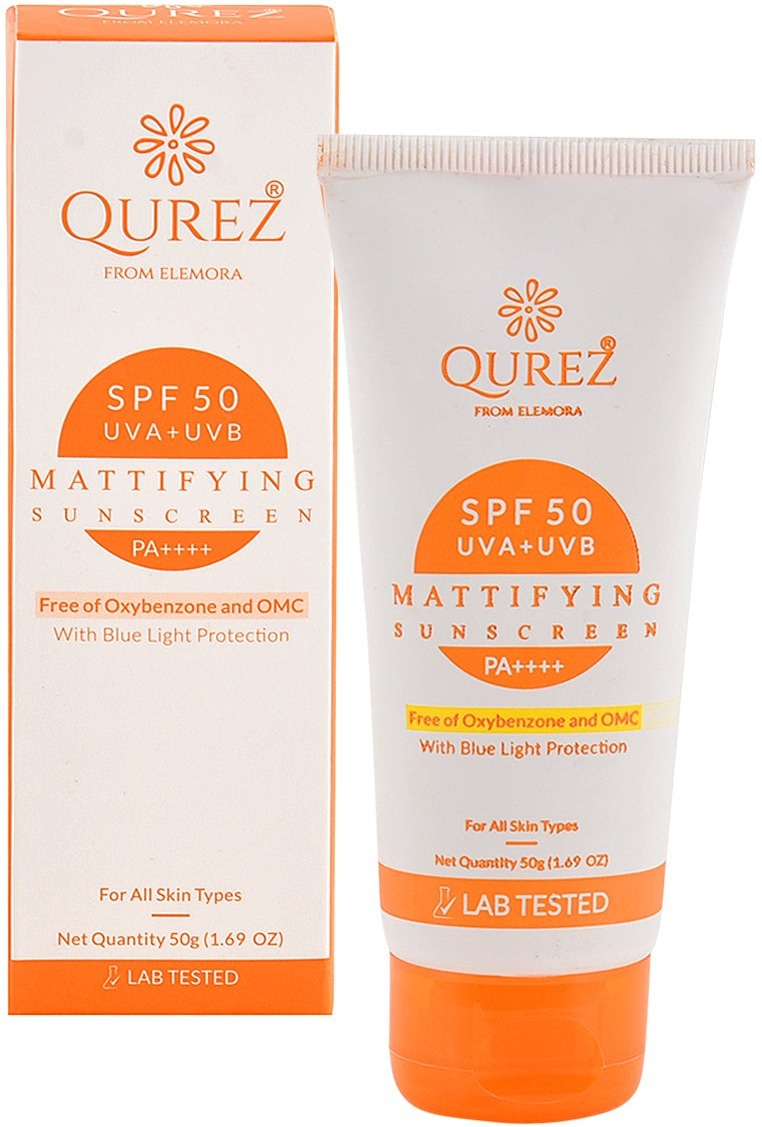 Qurez SPF 50 UVA+UVB Mattifying Sunscreen Pa++++
