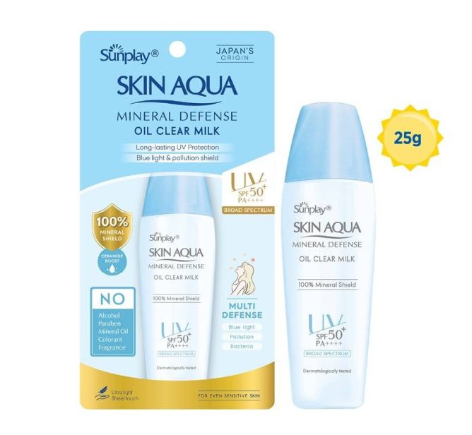 Sunplay Skin Aqua Mineral Defense Oil Clear Milk