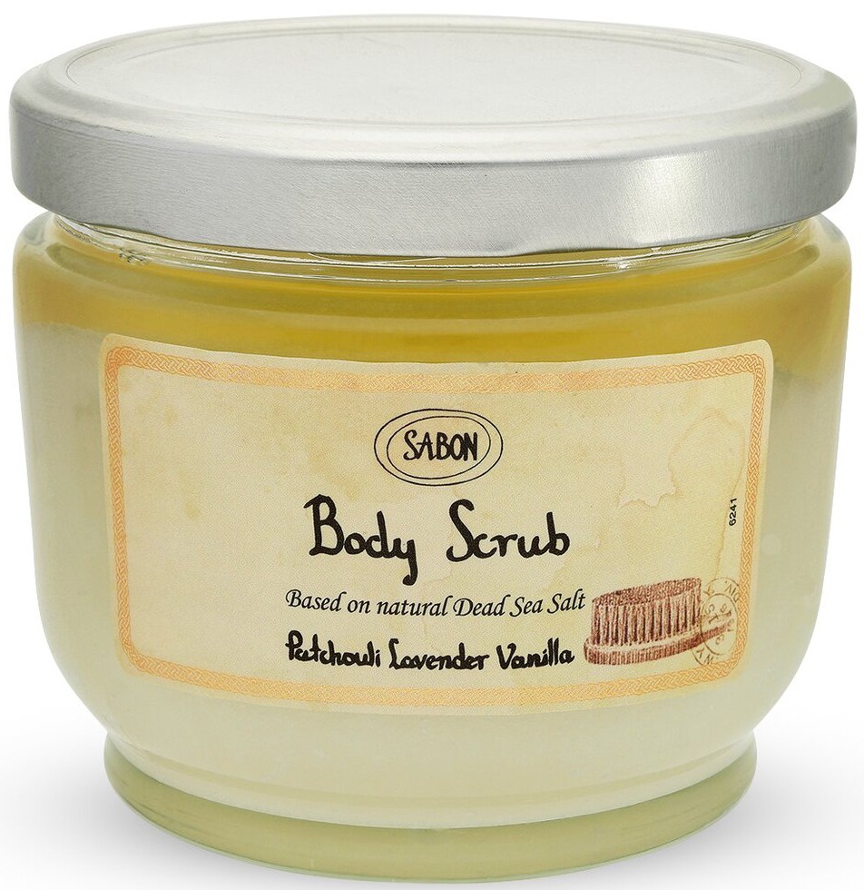 Sabon Body Scrub Patchouli Lavender Vanilla