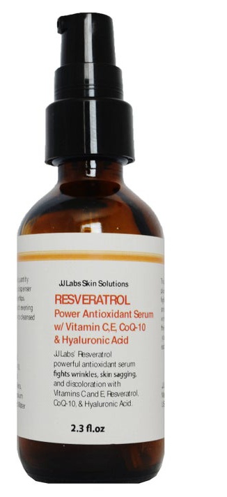 JJLabs Skincare Solution Reservatrol, Vitamin C, Vitamin E, Coq-10, Collagen, Aloe Vera, & Hyaluronic Acid