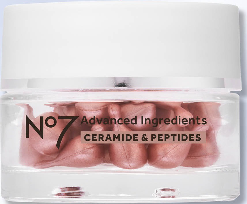 No7 Advanced Ingredients Ceramide & Peptides Facial Capsules