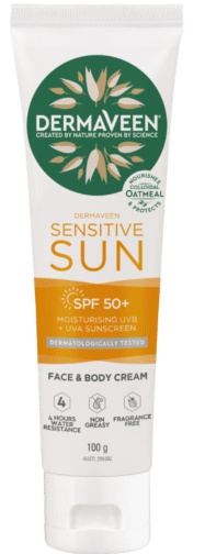 DermaVeen Sensitive Sun SPF 50+ With Body Moisturiser
