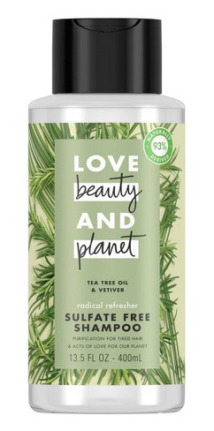 Love beauty and planet Tea Tree Oil & Vetiver Radical Refresher Shampoo