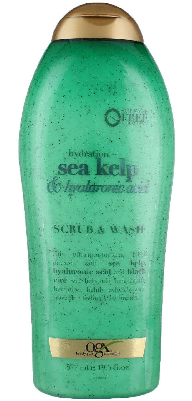 OGX Hydration + Sea Kelp & Hyaluronic Acid Scrub Wash