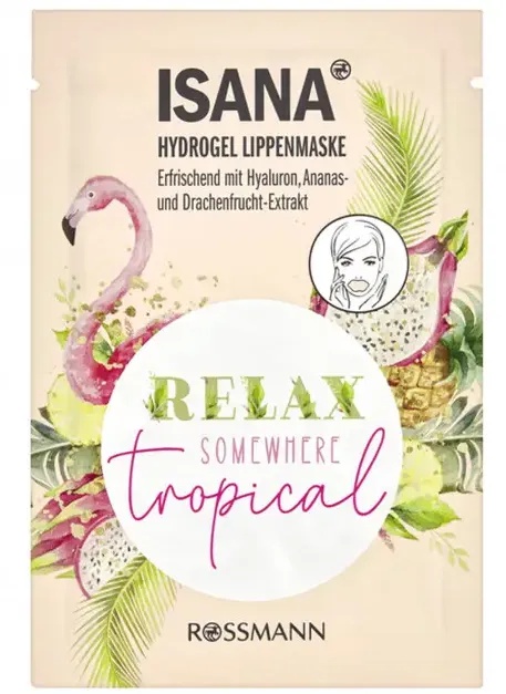 Isana Hydrogel Lippenmaske "Relax Somewhere Tropical"