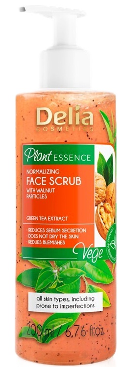 Delia Cosmetics Plant Essence Normalizing Face Scrub