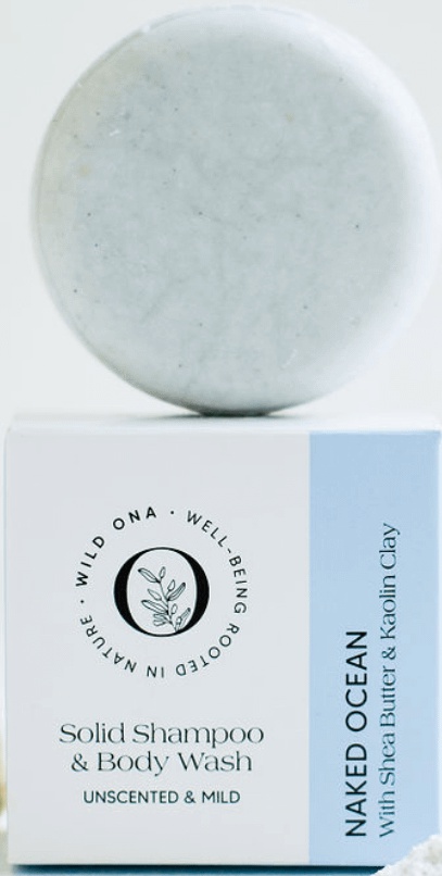 Wild-ona Naked Ocean - Unscented Solid Shampoo & Body Wash