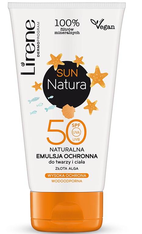 Lirene Natura Sun Natural Protective Emulsion For Face And Body SPF 50