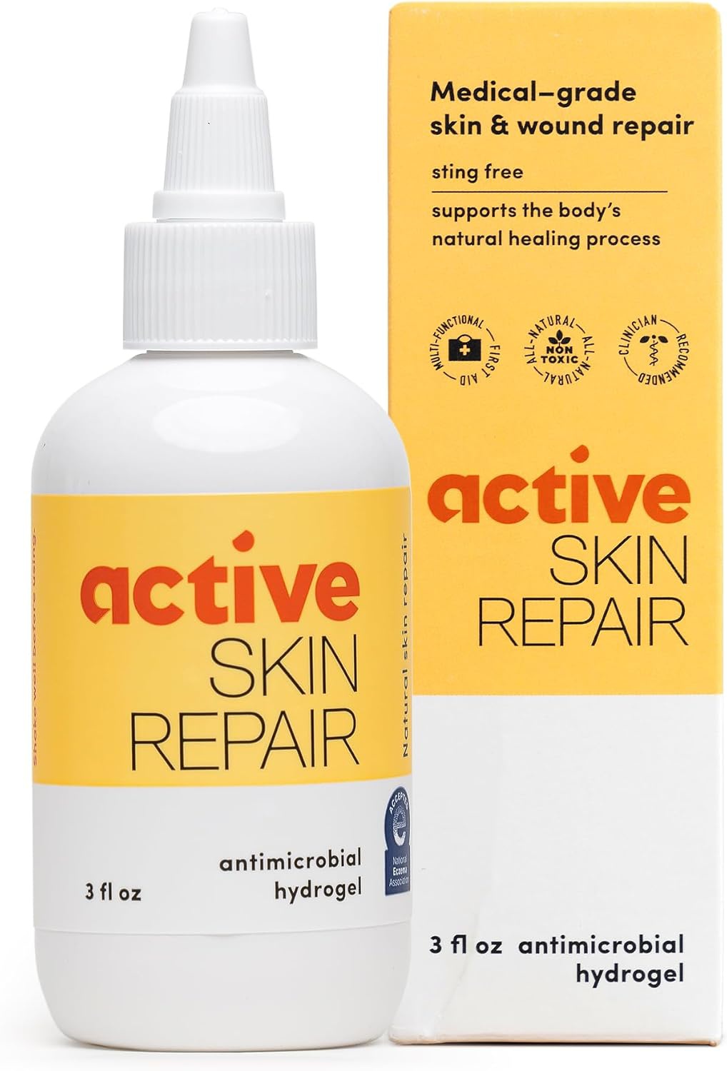 Active Skin Repair First Aid Hydrogel With Medical Grade Hypochlorous