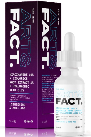 ART&FACT. Niacinamide 10% + Liquorice Root Extract 1% + Hyaluronic Acid 0,3%