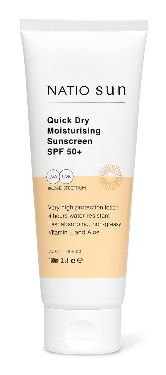 Natio Sun Quick Dry Moisturising Sunscreen SPF50+