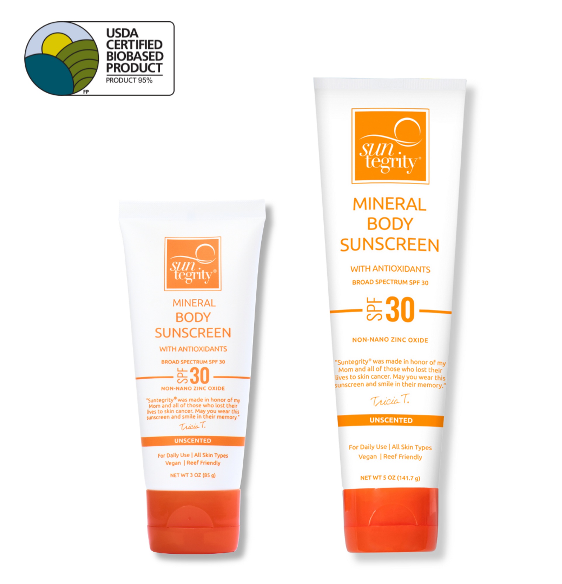 Suntegrity Unscented Mineral Body Sunscreen, Broad Spectrum SPF 30