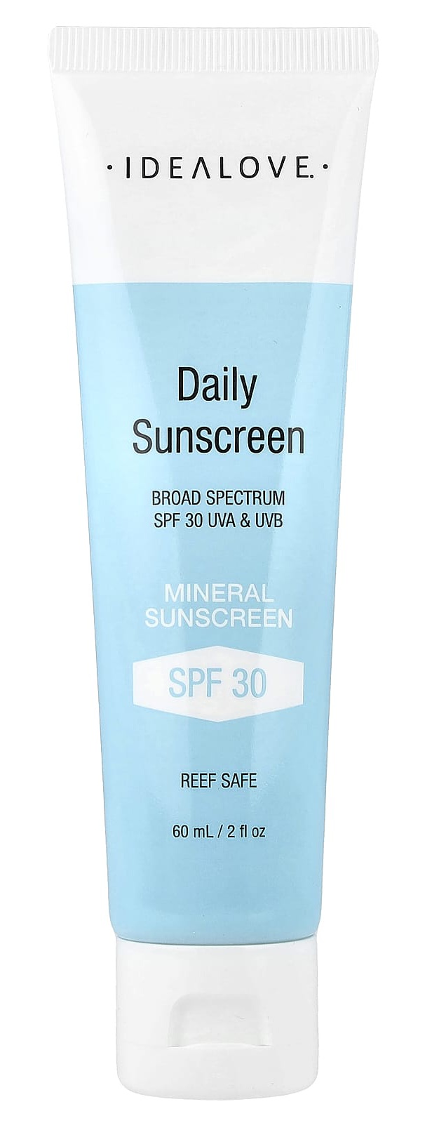 Idealove , Daily Sunscreen, Mineral SPF 30, 2 Fl Oz (60 Ml)
