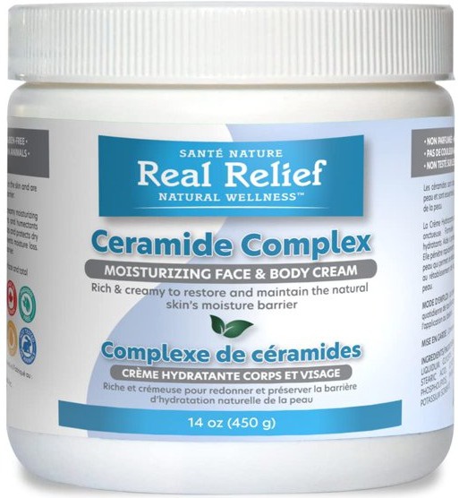 Real relief Natural Wellness Ceramide Complex Moisturizing Face And Body Cream
