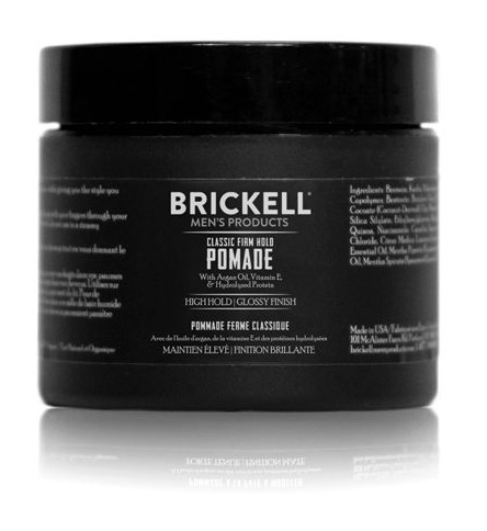 Brickell Men's Products Classic Firm Hold Gel Pomade For Men