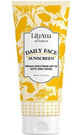 LilyAna Naturals Daily Face Sunscreen SPF 30 With Zinc Oxide